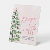 Signe De Table Brochure rose Arbre de Noël Baby shower Déchets Ra (Recto)
