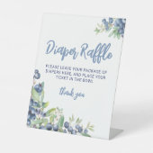 Signe De Table Brosse à bleuet Berry Baby shower doux Raffin de c (Recto)