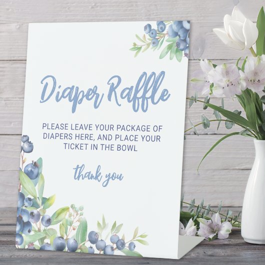 Signe De Table Brosse à bleuet Berry Baby shower doux Raffin de c