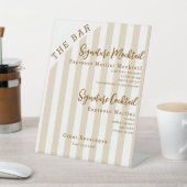 Signe De Table Brown 2 Signature Boissons Mocktail Bar à cocktail (In SItu)