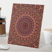 Signe De Table Brown floral Mandala Design-48566 (In SItu)