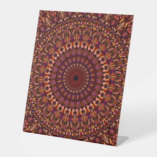 Signe De Table Brown floral Mandala Design-48566 (Recto)