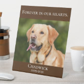 Signe De Table Brown moderne Ajouter photo Animaux domestiques Si (In SItu)