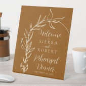 Signe De Table Brûlé Orange Arch Rehearsal Dîner (In SItu)