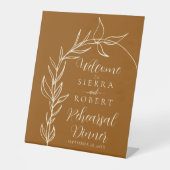 Signe De Table Brûlé Orange Arch Rehearsal Dîner (Recto)