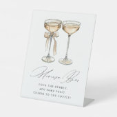 Signe De Table Brunch Bubbly Champagne Mariage Mimosa Bar (Recto)