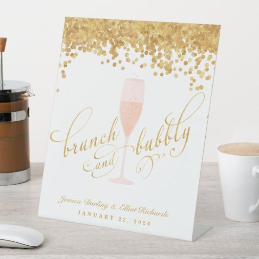 Signe De Table Brunch & Bubbly Fiançailles Brunch (In SItu)