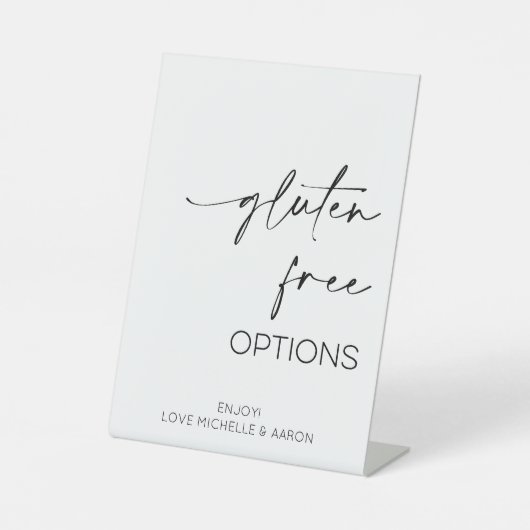 Signe De Table Buffet Mariage sans gluten (Recto)