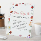 Signe De Table Bug How Big is maman's ventre Baby shower Jeu (In SItu)