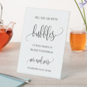 Signe De Table Bulles mariages | Eh bien, bulles (In SItu)