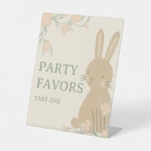 Signe De Table Bunny 1er Anniversaire Fête Faveurs Table (Recto)