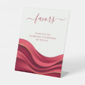 Signe De Table Burgundy Wedding Favors (Recto)