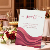 Signe De Table Burgundy Wedding Sweets