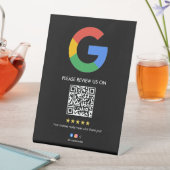 Signe De Table Business Google Review Tabletop Sign l QR Code (In SItu)