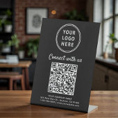 Signe De Table Business Logo Connect With Us Create Your QR Code