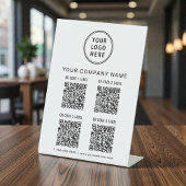 Signe De Table Business Logo Create Your 4 QR Codes