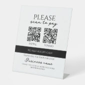 Signe De Table Business Scan to Pay Personalized QR Code (Recto)
