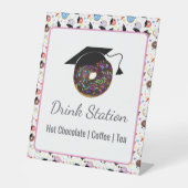 Signe De Table Buts et diplômes Graduation Station (Recto)