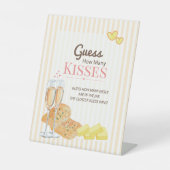 Signe De Table Butter Together BridalShower Guess How Many Kisses (Recto)