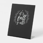 Signe De Table C’est automne Y’all Automne Design tendance Unique (Recto)