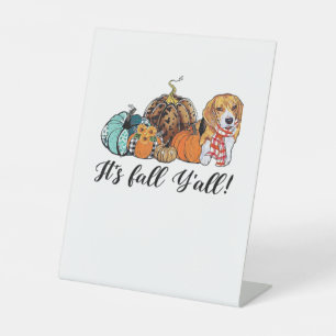 Signe De Table C’est l’automne Y’all Beagle mignon Amoureux des c