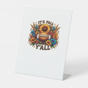 Signe De Table C’est l’automne Y’all Football d’automne