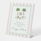 Signe De Table Cabana Stripes Palm Beach Monogram Crest (Recto)