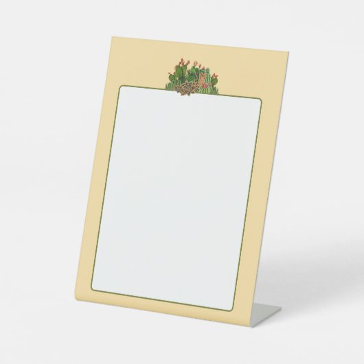 Signe De Table Cactus & Succulents motif (Recto)