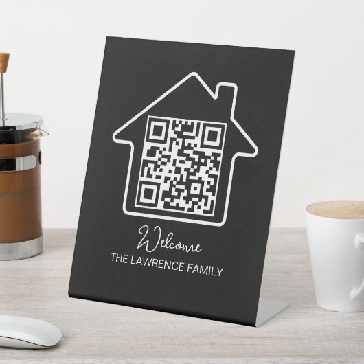 Signe De Table Cadeau de chauffage domestique | Code QR WiFi pers (In SItu)