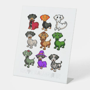 Signe De Table Cadeau de costume d'Halloween animal d'âne floral