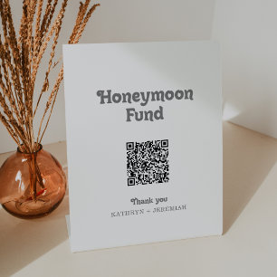 Signe De Table Cadeau de Lune de Miel de Mariage Simple Formel