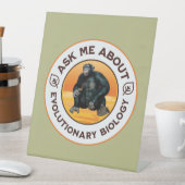 Signe De Table Cadeau d'humour sur l'évolution pour professeur de (In SItu)