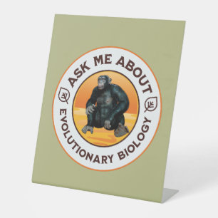 Signe De Table Cadeau d'humour sur l'évolution pour professeur de