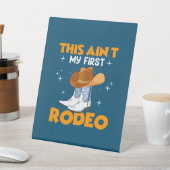 Signe De Table Cadeau équestre | Cette annonce mon premier rodéo (In SItu)