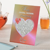 Signe De Table Cadeau personnalisé du 15e anniversaire du Mariage (In SItu)