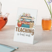 Signe De Table Cadeau pour Enseignant | Enseigner est une Affaire (In SItu)