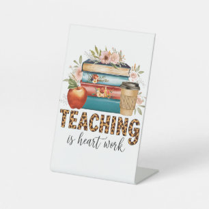 Signe De Table Cadeau pour Enseignant Enseigner est une Affaire