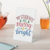 Signe De Table Cadeau pour l'enseignant | Mes élèves sont joyeux (In SItu)