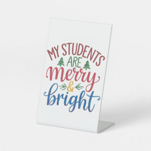 Signe De Table Cadeau pour l'enseignant Mes élèves sont joyeux