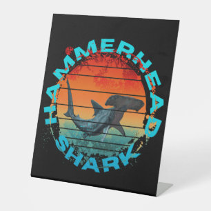 Signe De Table Cadeau pour les pêcheurs de requins marteaux amate