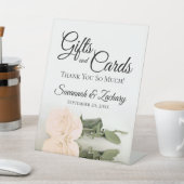 Signe De Table Cadeaux & Cartes Elégant Rose de pêche en ivoire M (In SItu)