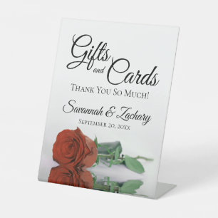 Signe De Table Cadeaux & Cartes Rouille Orange Rose Merci
