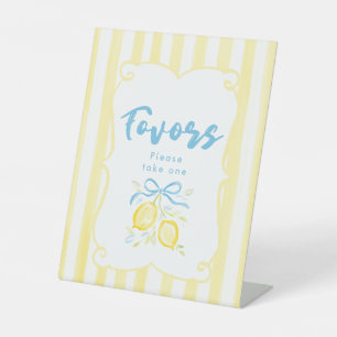 Signe De Table Cadeaux de Baby Shower Garçon Thème Citron