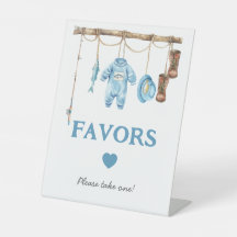 Cadeaux de Baby Shower Petit Pêcheur Bleu Beige