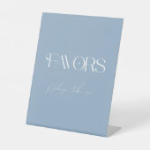 Signe De Table Cadeaux de Baby Shower Something Blue Before I Do (Recto)