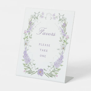 Signe De Table Cadeaux de cadre de lilas floral lavande