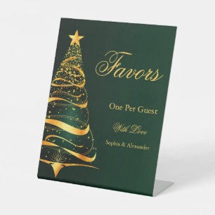 Signe De Table Cadeaux de mariage chic et élégant arbre de Noël d