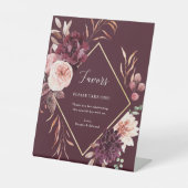 Signe De Table Cadeaux de mariage Romance d'Automne (Recto)