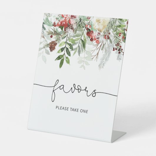 Signe De Table Cadeaux de mariage toujours verts (Recto)