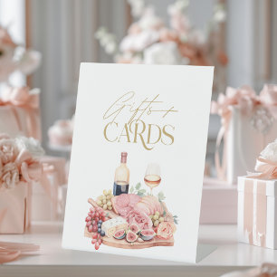 Signe De Table Cadeaux et Cartes de Baby Shower autour d'un Plate